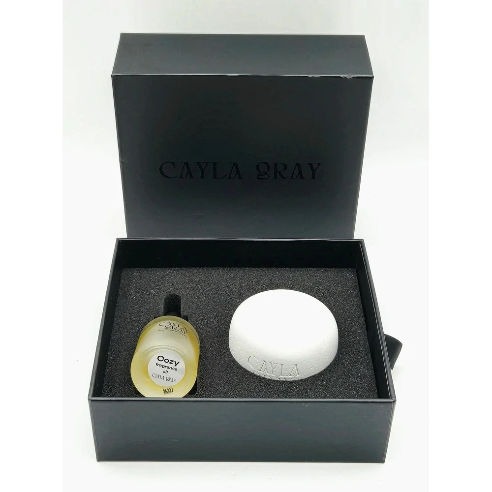 Cayla Gray Scentstones Fragrance Oil Drops Cozy Set OS
